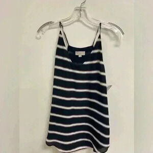 Navy Top Sleeveless Loft, Size S*